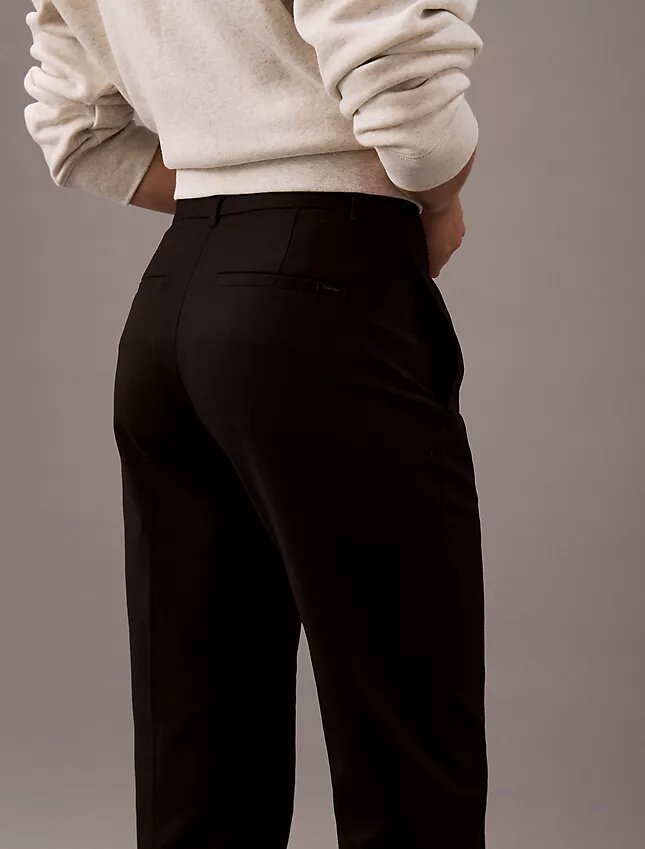 Pantaloni chino drepți din bumbac Cotton Stretch Pantaloni chino drepți din bumbac Cotton Stretch