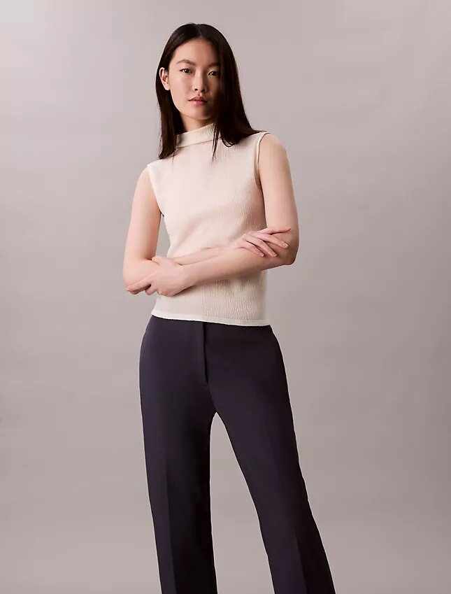 Pantaloni chino drepți din bumbac Cotton Stretch Pantaloni chino drepți din bumbac Cotton Stretch