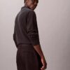 Pantaloni chino slim conici din satin de bumbac Pantaloni chino slim conici din satin de bumbac