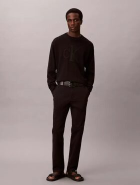 Pantaloni chino slim din bumbac