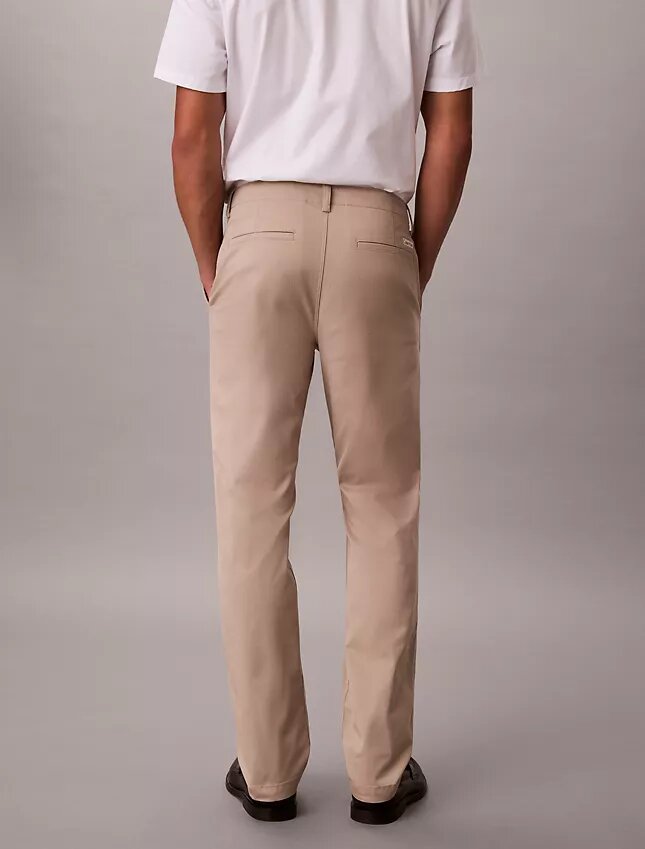 Pantaloni chino slim din bumbac Pantaloni chino slim din bumbac