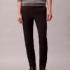 Pantaloni chino slim din satin de bumbac Pantaloni chino slim din satin de bumbac