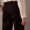 Pantaloni clasici din gabardină de lână