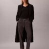 Pantaloni conici cu șnur la gleznă, cu dungi