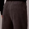 Pantaloni conici cu șnur la gleznă, cu dungi