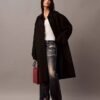 Pantaloni croiți cu imprimeu Denim Pantaloni croiți cu imprimeu Denim
