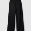 Pantaloni croiți din amestec de lână Pantaloni croiți din amestec de lână