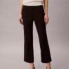 Pantaloni croiți, evazați, din țesătură Ponte Pantaloni croiți, evazați, din țesătură Ponte
