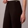 Pantaloni croiți, evazați, din țesătură Ponte Pantaloni croiți, evazați, din țesătură Ponte