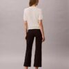 Pantaloni croiți, evazați, din țesătură Ponte Pantaloni croiți, evazați, din țesătură Ponte