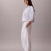 Pantaloni cu talie elastică din tifon dublu