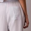 Pantaloni cu talie elastică din tifon dublu