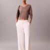 Pantaloni de călătorie din crep elastic