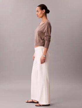 Pantaloni de călătorie din crep elastic