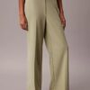 Pantaloni de călătorie din crep elastic Pantaloni de călătorie din crep elastic