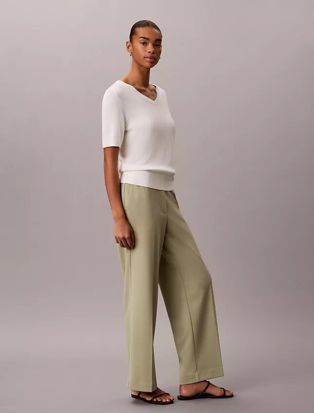 Pantaloni de călătorie din crep elastic Pantaloni de călătorie din crep elastic