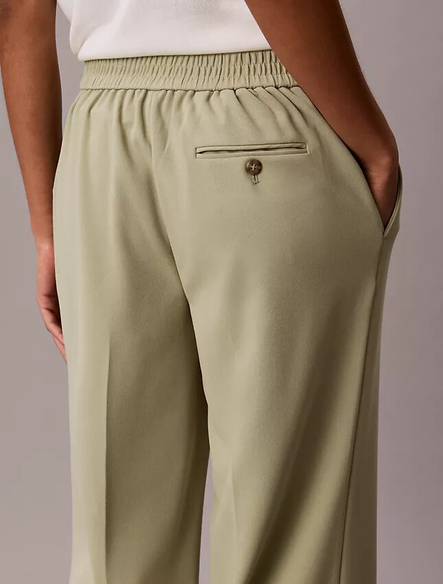 Pantaloni de călătorie din crep elastic Pantaloni de călătorie din crep elastic