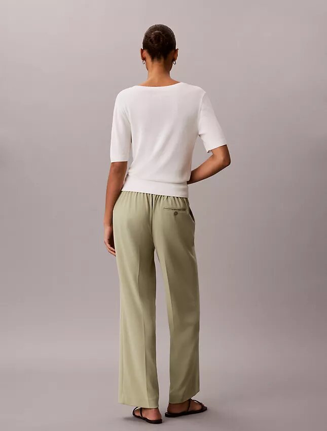 Pantaloni de călătorie din crep elastic Pantaloni de călătorie din crep elastic