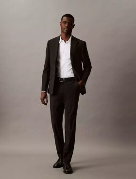 Pantaloni de costum cu croială slim