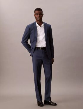 Pantaloni de costum cu croială slim