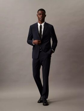 Pantaloni de costum cu croială slim