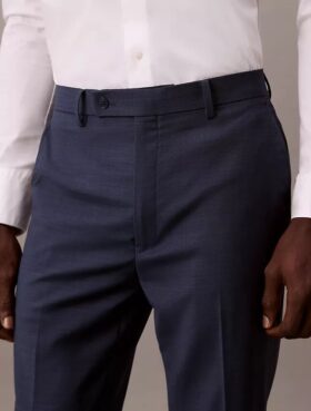 Pantaloni de costum cu croială slim