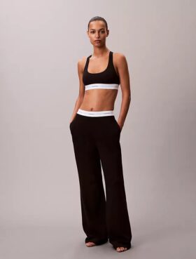 Pantaloni de dormit din jersey de bumbac cu logo