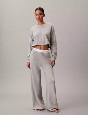 Pantaloni de dormit din jersey de bumbac cu logo