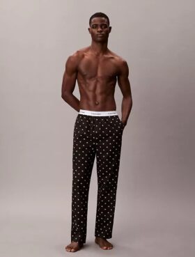 Pantaloni de dormit din poplin de bumbac