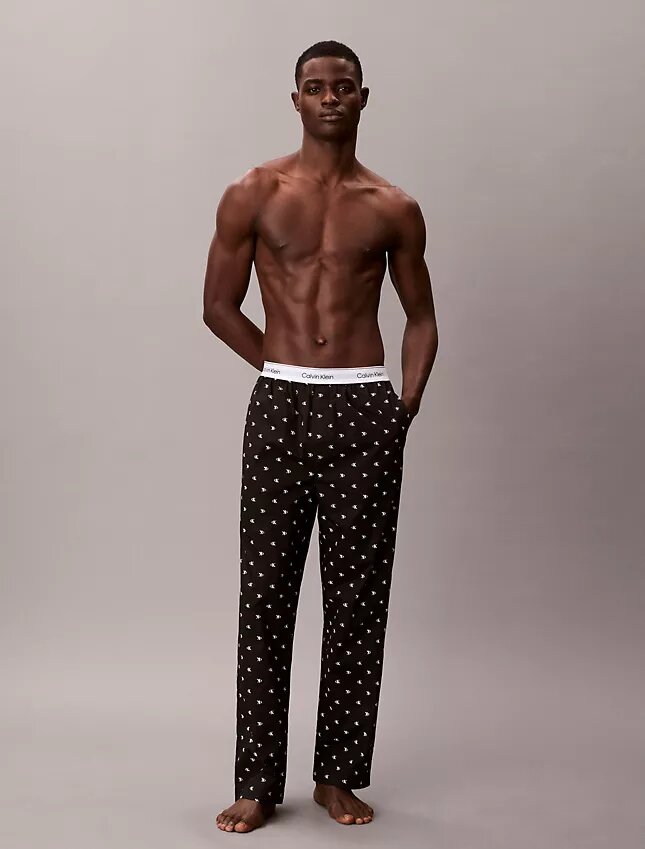 Pantaloni de dormit din poplin de bumbac Pantaloni de dormit din poplin de bumbac
