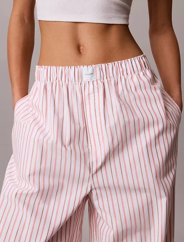 Pantaloni de dormit din poplin de bumbac Pantaloni de dormit din poplin de bumbac