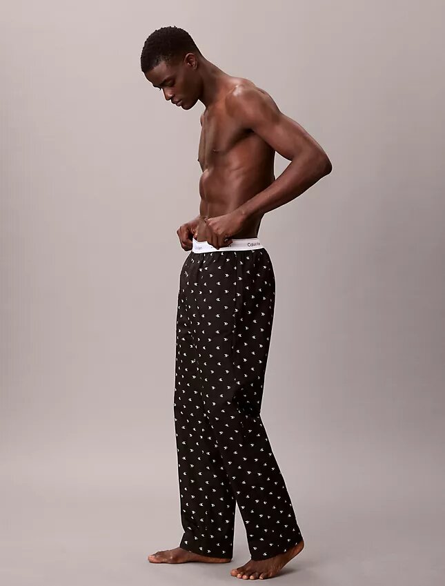 Pantaloni de dormit din poplin de bumbac Pantaloni de dormit din poplin de bumbac