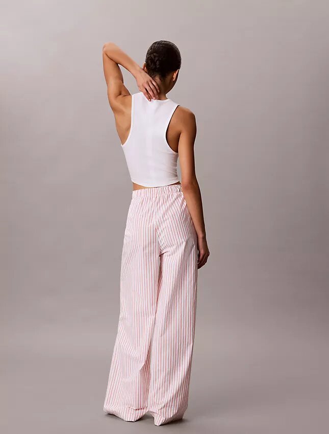 Pantaloni de dormit din poplin de bumbac Pantaloni de dormit din poplin de bumbac