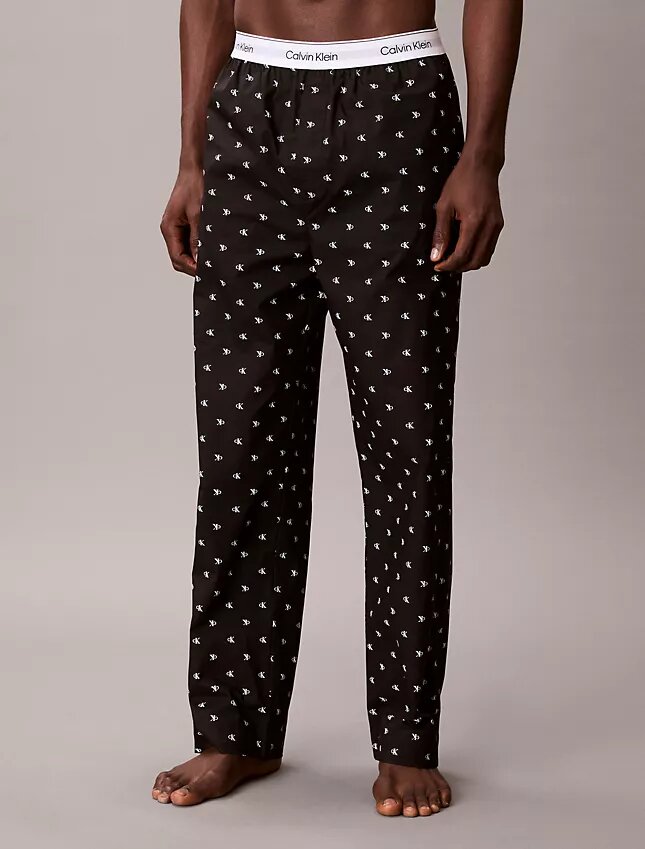 Pantaloni de dormit din poplin de bumbac Pantaloni de dormit din poplin de bumbac