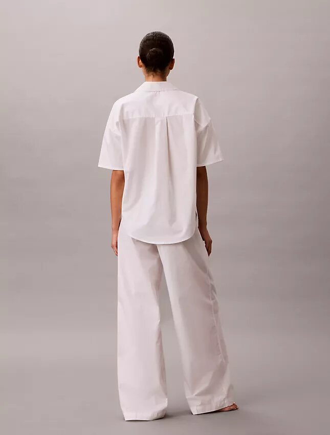Pantaloni de dormit din poplin de bumbac Pantaloni de dormit din poplin de bumbac