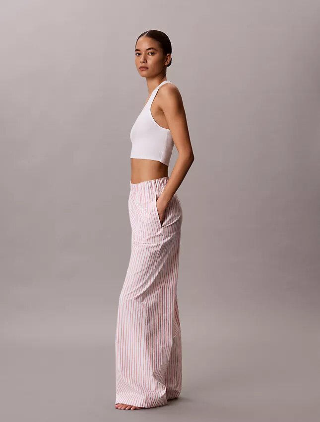 Pantaloni de dormit din poplin de bumbac Pantaloni de dormit din poplin de bumbac