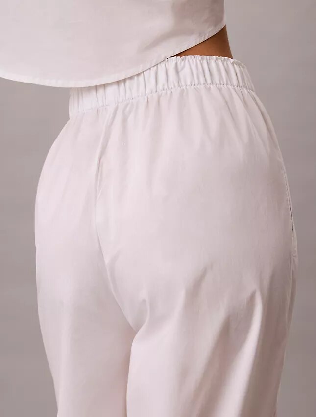 Pantaloni de dormit din poplin de bumbac Pantaloni de dormit din poplin de bumbac
