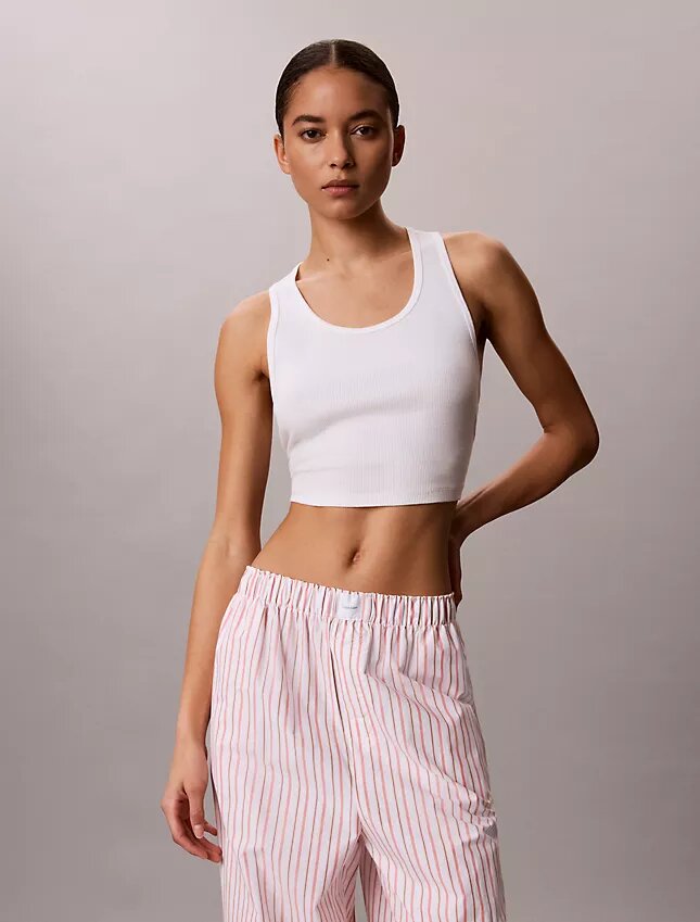 Pantaloni de dormit din poplin de bumbac Pantaloni de dormit din poplin de bumbac
