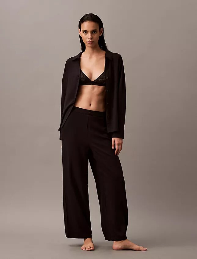 Pantaloni de dormit din viscoză țesută Pantaloni de dormit din viscoză țesută