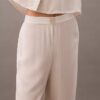 Pantaloni de dormit din viscoză țesută Pantaloni de dormit din viscoză țesută