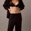 Pantaloni de dormit din viscoză țesută Pantaloni de dormit din viscoză țesută
