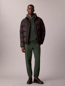 Pantaloni de jogging din fleece cu logo arhivă