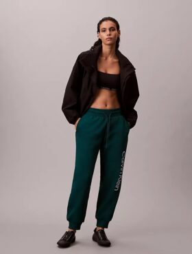 Pantaloni de jogging din fleece cu logo grafic