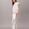 Pantaloni de jogging din fleece cu logo grafic Pantaloni de jogging din fleece cu logo grafic