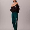 Pantaloni de jogging din fleece cu logo grafic Pantaloni de jogging din fleece cu logo grafic