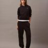 Pantaloni de jogging din fleece cu monogramă