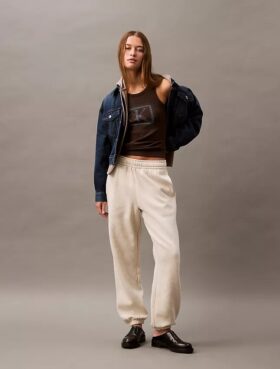 Pantaloni de jogging din fleece cu monogramă