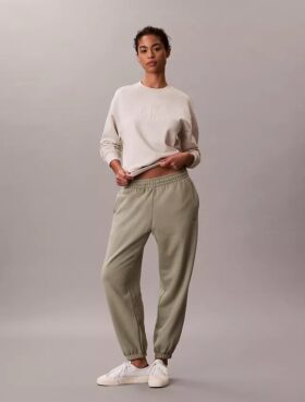 Pantaloni de jogging din fleece cu monogramă