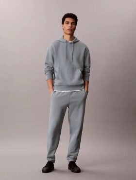 Pantaloni de jogging din fleece cu monogramă