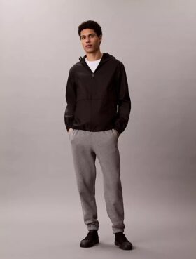 Pantaloni de jogging din fleece cu monogramă
